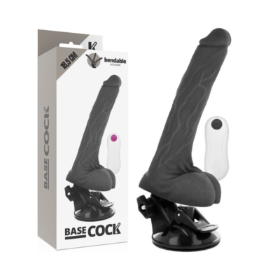 BASECOCK REALISTIC BENDABLE CONTROLE REMOTO PRETO 18,5 CM