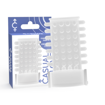 CASUAL LOVE™-  TAMPA DO PÊNIS DO VIBRADOR TRANSPARENTE ANEL CASUAL