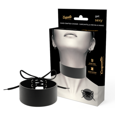 Alternative view of COQUETTE CHIC DESIRE GARGANTILHA ARTESANAL COURO VEGANO