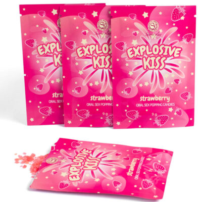 Jogo secreto - doces explosivos de morango secretplay cosmetic caliente. Pt
