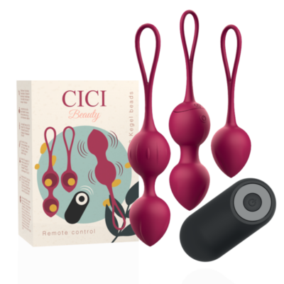 Alternative view of CICI BEAUTY™- CONTROLE REMOTO PREMIUM SILICONE 3 VIBRANTES KEGEL BEADS