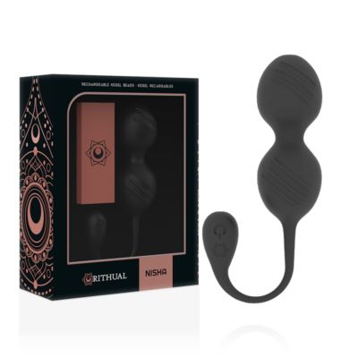 Alternative view of RITHUAL NISHA BOLAS KEGEL RECARGABLES VIBRADORAS NEGRO
