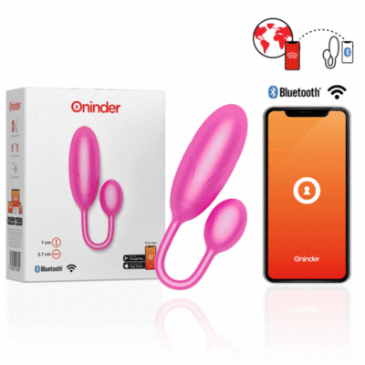 ONINDER - DENVER VIBRATING OVO ROSA 7 X 2,7 CM APLICATIVO GRATUITO