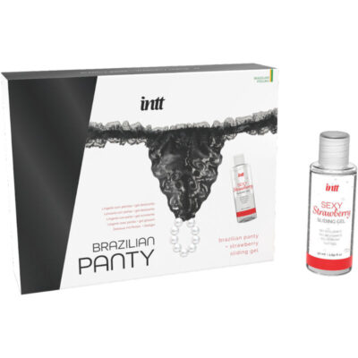 Alternative view of INTT - CALÇA PRETA BRASILEIRA COM PÉROLAS E GEL LUBRIFICANTE 50ML