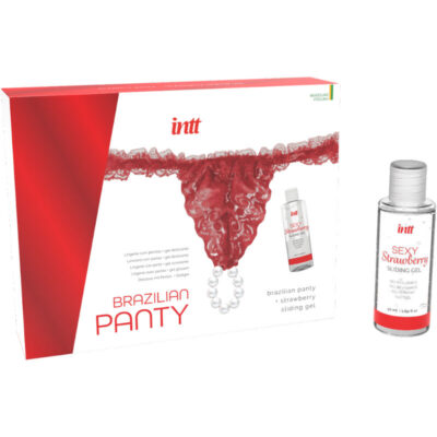 Alternative view of INTT - CALÇA VERMELHA BRASILEIRA COM PÉROLAS E GEL LUBRIFICANTE 50ML