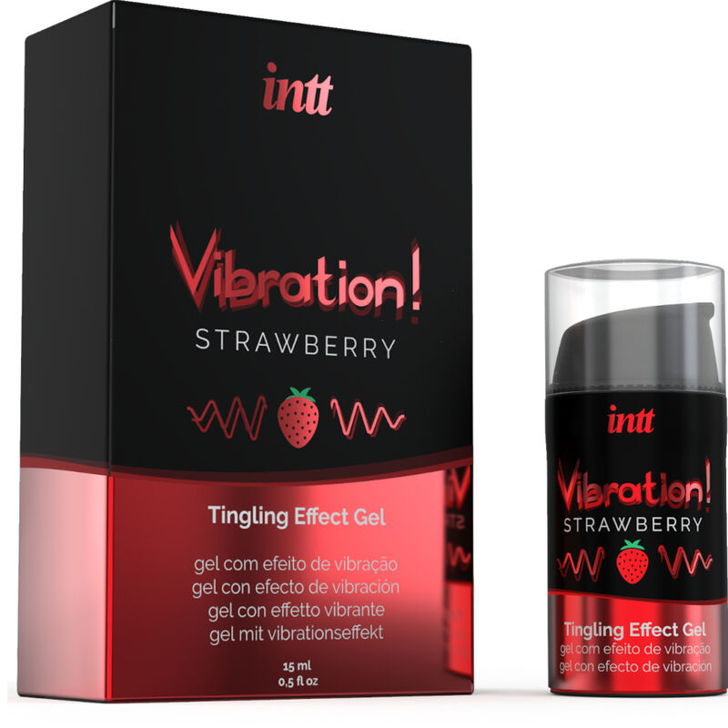 INTT - PODEROSO ESTIMULANTE ÍNTIMO GEL VIBRANTE LÍQUIDO ESTIMULANTE MORANGO 15ML 2 Intt - poderoso estimulante íntimo gel vibrante líquido estimulante morango 15ml - image 2