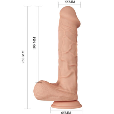 BELO ENCONTRO BERGRISI DILDO REALÍSTICO E FLEXÍVEL 26 CM - CARNE 16 Belo encontro bergrisi dildo realístico e flexível 26 cm - carne - image 8