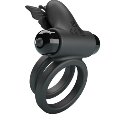 Pretty love - vibrador de anel duplo com estimulador preto pretty love male caliente. Pt