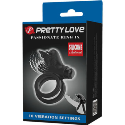 Pretty love - vibrador de anel duplo com estimulador preto pretty love male caliente. Pt