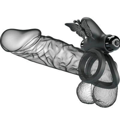 Pretty love - vibrador de anel duplo com estimulador preto pretty love male caliente. Pt