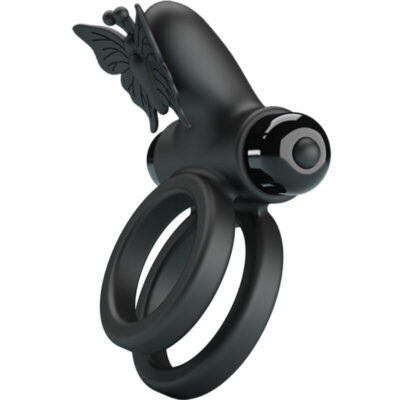 Pretty love - vibrador de anel duplo com estimulador preto pretty love male caliente. Pt