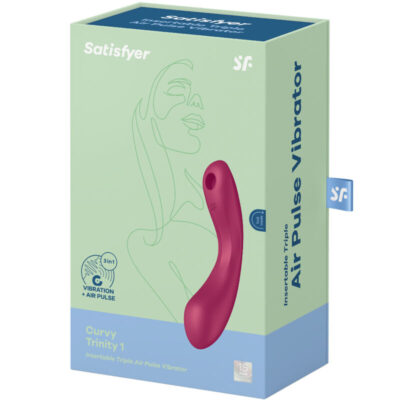 Satisfyer - curva trinity 1 air pulse vibração vermelho - image 10