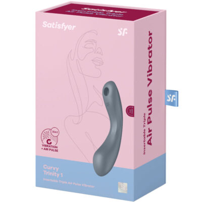 Satisfyer - curva trinity 1 air pulse vibração cinza - image 10