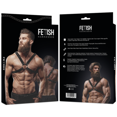 Fetish submissive attitude - eco leather crossed chest strap harness men fetish submissive attitude caliente. Pt