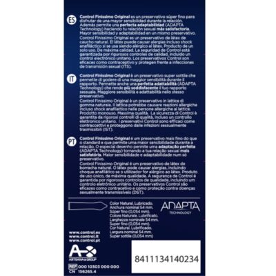 Alternative view of CONTROL FINISSIMO CONDOMS 12 UNITS