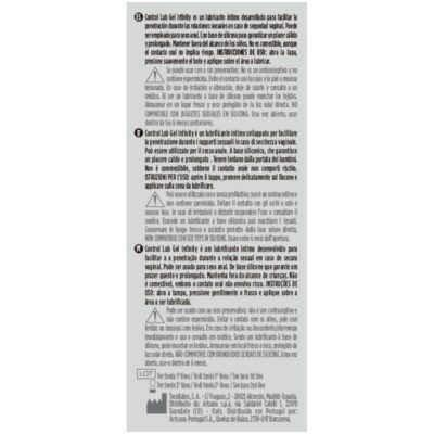 Alternative view of CONTROL INFINITY LUBRICANTE BASE SILICONA 75 ML