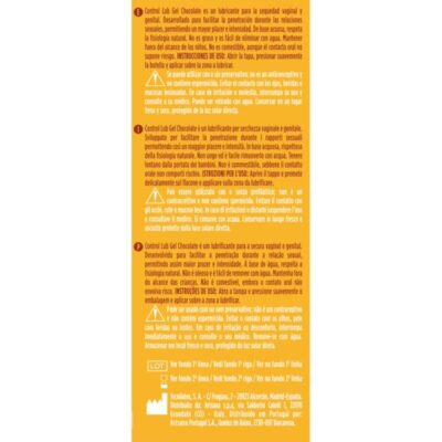 Alternative view of CONTROL LUB GEL LUBRICANTE CHOCOLATE 75 ML
