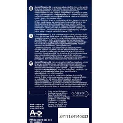 Alternative view of CONTROL FINISSIMO XL CONDOMS 12 UNITS