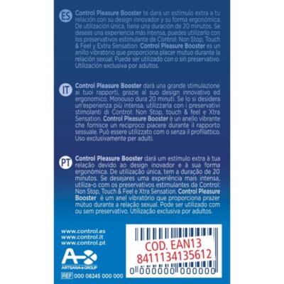 Controle do anel de vibração de pleasure booster control toys caliente. Pt