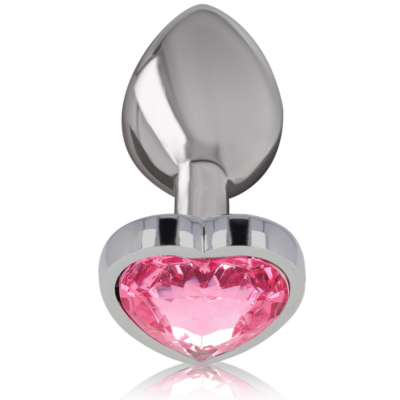 Alternative view of INTENSE - PLUG ANAL DE METAL DE ALUMÍNIO CORAÇÃO N ROSA TAMANHO S