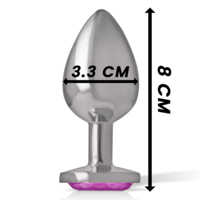 Intense - metal alumínio anal plug coração rosa tamanho m intense anal toys caliente. Pt