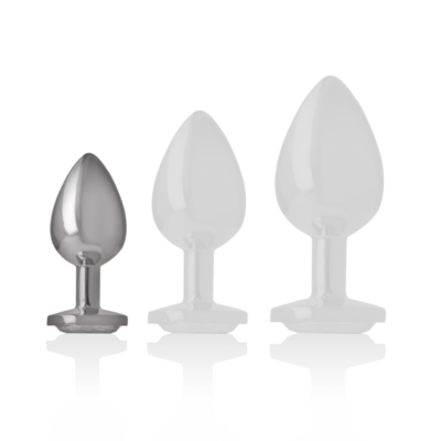 Intense - metal alumínio anal plug coração branco tamanho s intense anal toys caliente. Pt