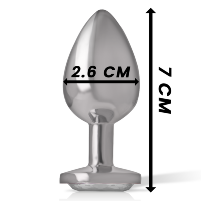Intense - metal alumínio anal plug coração branco tamanho s intense anal toys caliente. Pt