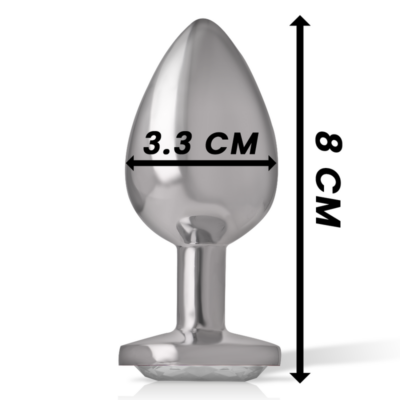 Intense - metal alumínio plug anal coração branco tamanho m intense anal toys caliente. Pt