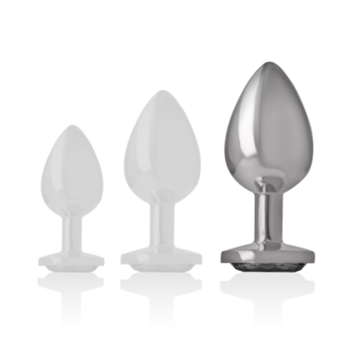Intenso - metal alumínio anal plug coração branco tamanho l intense anal toys caliente. Pt
