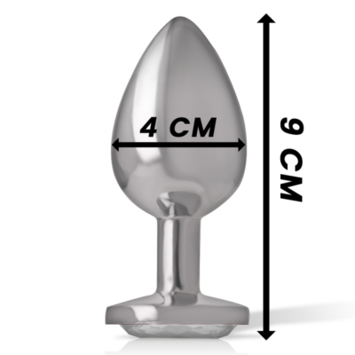 Intenso - metal alumínio anal plug coração branco tamanho l intense anal toys caliente. Pt
