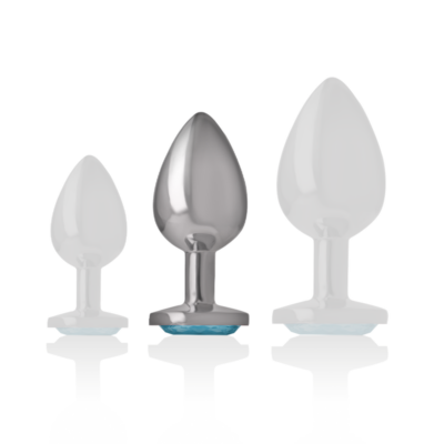 Intense - metal alumínio anal plug coração azul tamanho m intense anal toys caliente. Pt