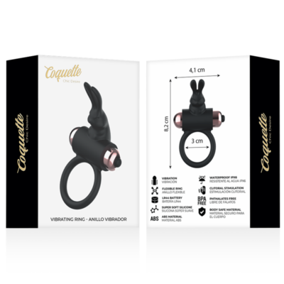 ANEL COQUETTE CHIC DESIRE COM VIBRADOR PRETO/ OURO 17 Anel coquette chic desire com vibrador preto/ ouro coquette toys caliente. Pt