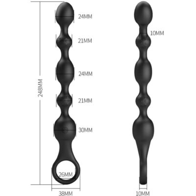 Bonito amor - van anal beads 10 vibrações silicone recarregável baile anal caliente. Pt
