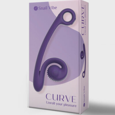 Vibrador curva snail vibe roxo snail vibe caliente. Pt