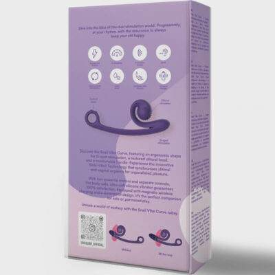 Vibrador curva snail vibe roxo snail vibe caliente. Pt