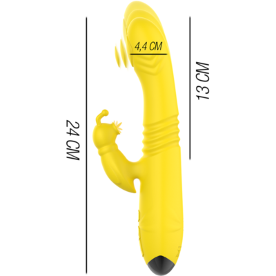INTENSO - VIBRADOR MULTIFUNÇÃO TOKY PARA CIMA E PARA BAIXO COM ESTIMULADOR CLITÓRICO AMARELO 9 Intenso - vibrador multifunção toky para cima e para baixo com estimulador clitórico amarelo intense fun caliente. Pt