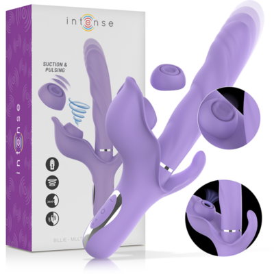 Alternative view of INTENSO - BILLIE MULTIFUNÇÃO VIBRADOR RECARREGÁVEL SUCÇÃO E PULSAÇÃO ROXO