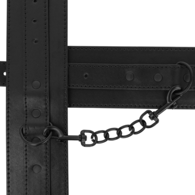 Fetiche intenso - punhos de tornozelo de couro vegano intense fetish caliente. Pt