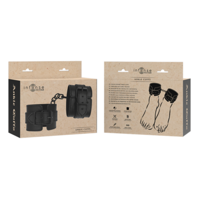 Fetiche intenso - punhos de tornozelo de couro vegano intense fetish caliente. Pt