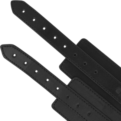 Fetiche intenso - punhos de tornozelo de couro vegano intense fetish caliente. Pt