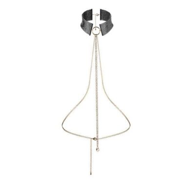 D sir m tallique colar preto bijoux desire metallique caliente. Pt