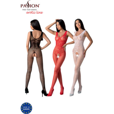 Paixão - bs098 bodystocking branco tamanho único passion woman bodystockings caliente. Pt