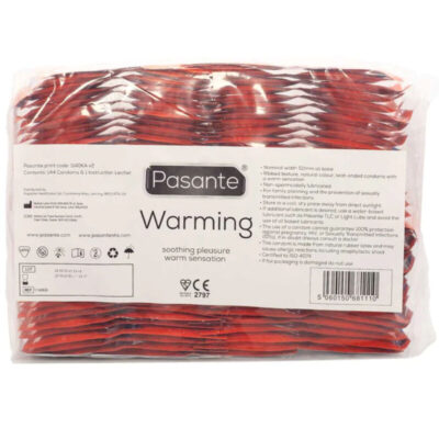 Pasante - saco efeito aquecimento de preservativos 144 unidades pasante caliente. Pt