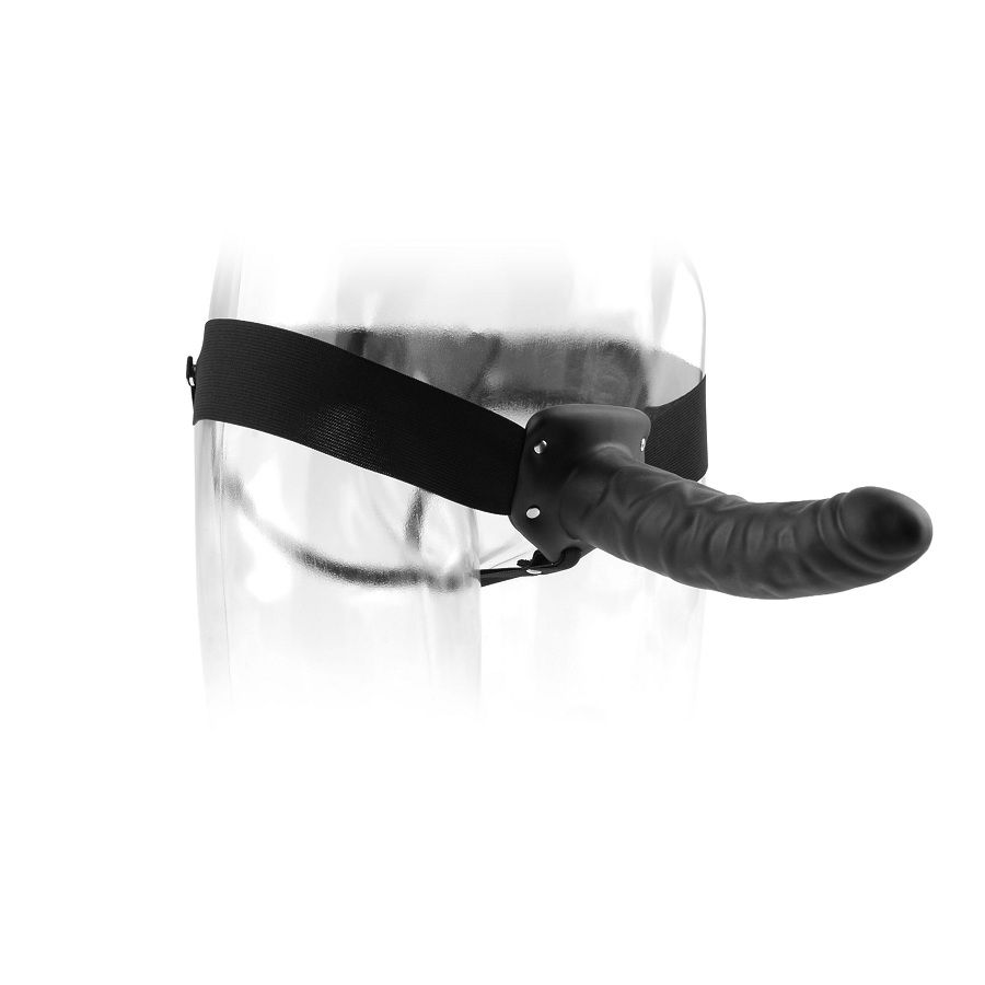 FETISH FANTASY 19 CM HOLLOW STRAP-ON BLACK 2 Fetish fantasy 19 cm hollow strap-on black - image 2