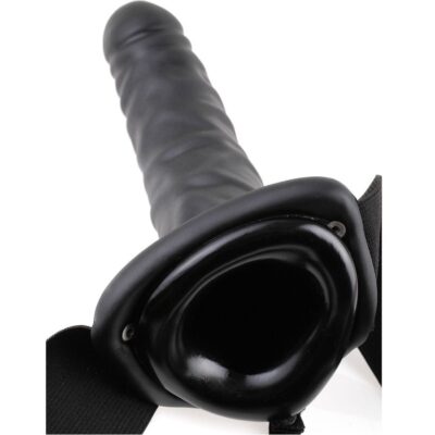 FETISH FANTASY 19 CM HOLLOW STRAP-ON BLACK 8 Fetish fantasy 19 cm hollow strap-on black fetish fantasy series caliente. Pt