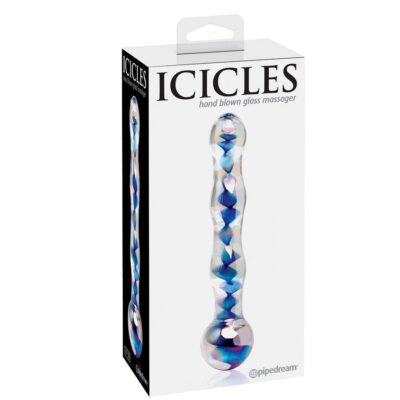 Sincelos número 8 massageador de vidro soprado icicles caliente. Pt