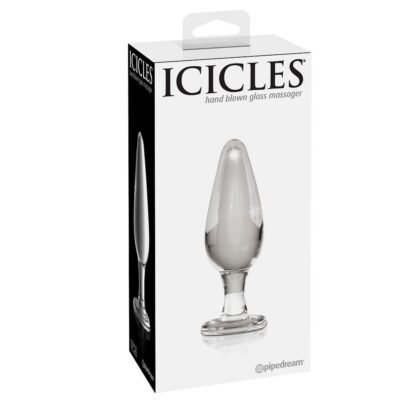 Sincelos número 26 massageador de vidro queimado à mão icicles caliente. Pt