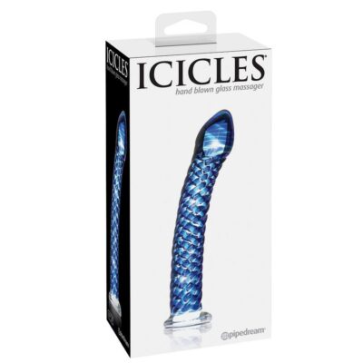 Sincelos número 29 massageador de vidro queimado à mão icicles caliente. Pt