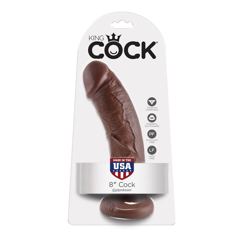 KING COCK 8" PENE MARRON 20.3 CM 1 King cock 8" pene marron 20. 3 cm