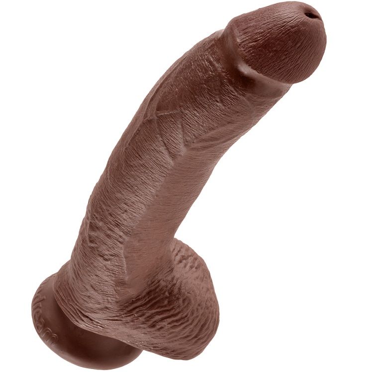 KING COCK 9" GALO CASTANHO COM BOLAS 22,9 CM 4 King cock 9" galo castanho com bolas 22,9 cm - image 4